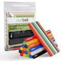 Mini Hot Glue Sticks in Vibrant Colors, 0.27" Diameter and 4" Long Hot Melt by Narbell