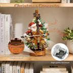 3D Wooden Puzzles for Adults, Christmas Cello Music Box, DIY Cello Model Kit - Image 2