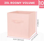 Criusia Storage Cubes- 11 Inch Cube Storage Bins - Image 2