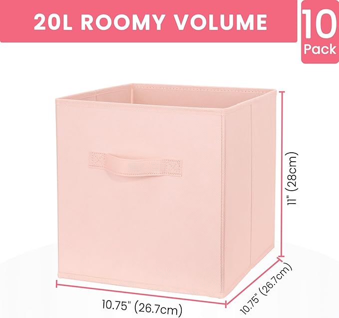 Criusia Storage Cubes- 11 Inch Cube Storage Bins - Image 2
