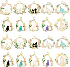 Bulk Gold Enamel Charms for Jewelry Making, Colorful Metal Charms Pendant for by stino