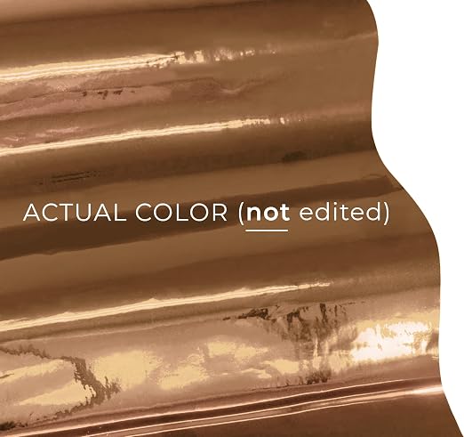 VViViD Chrome Rose Gold Gloss DECO65 Permanent Adhesive Craft Vinyl Roll - Image 2