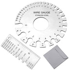 2 Pcs Stainless Steel Thickness Gauges Wire Gauge Measuring Tool | by PimoysLivingNecessities