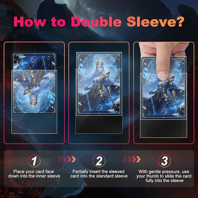 1200 Pack Card Sleeves Clear, Perfect Fit Inner Sleeves Ideal - Image 7