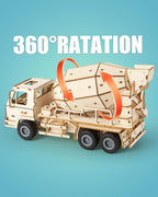 3D Wooden Puzzles Cement Mixer Truck - Image 3