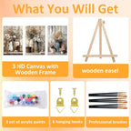 Mandun 3 Pack Paint by Numbers for Adult, Farmhouse Paint by Numbers Kit for - Image 4