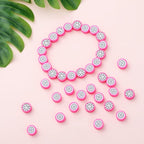 100pcs Dragon Fruit Polymer Clay Spacer Beads - Image 2