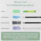 Fuxi Small Mixed Media Sketchbook, 50 Sheets Per Pad. - Image 4