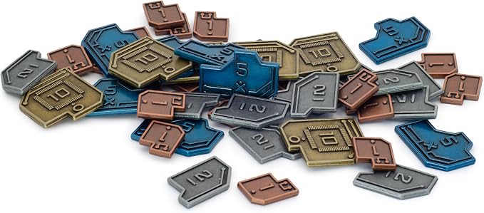 Stonemaier Games: Metal Sci-Fi Coins | Sci-Fi Coins to Enhance Your Gameplay | by StonemaierGames