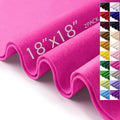 Felt Fabric Sheets 18" x 18" 1.6mm Soft Craft Felt, Fuchsia | Soft Precut Felt by AblemeDeco
