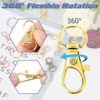 AUGSUN 100PCS Swivel Clasps Lanyard Snap Hooks - Image 3