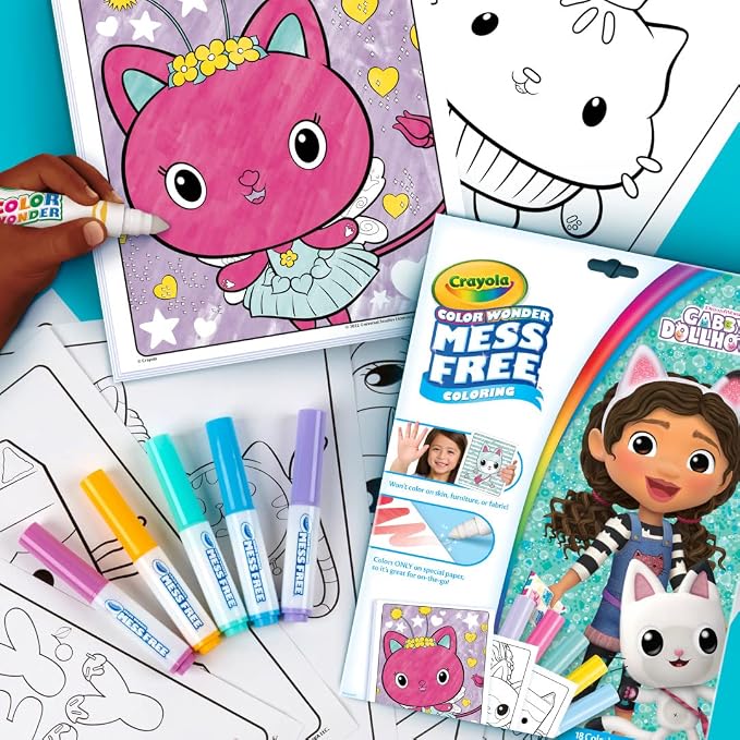 Crayola Gabbys Dollhouse Color Wonder Activity Set, Mess Free Coloring Pages - Image 6