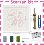 INFUNLY Green Leaf Punch Needle Kits - Image 2
