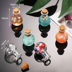 Gejoy 30 Pieces 0.9 x 0.6 Inches Mini Glass Bottles Clear Drifting Small - Image 3