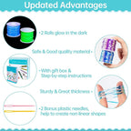 Lanyard String, 20 Rolls Gimp String, Plastic Strings Lacing Cord, Boondoggle - Image 6