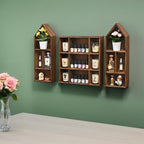 Ikee Design 3 Pcs Set Wooden Shadow Cubby Box Display Shelf Organizer Storage - Image 7