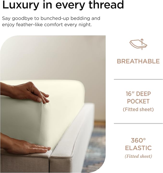 Threadmill Luxury 800 Thread Count Twin 100% Cotton Sheets - Image 5