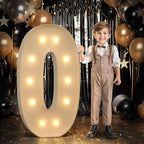 imprsv 4FT Marquee Number 0 Light up Number 10th 20th 30th 40th Birthday by Letsmakeitimpressive