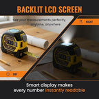 The Almighty Ruler Laser Tape Measure | Laser Distance Measurer, Heavy-Duty Tool - Image 5