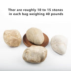 40 LBS Natural Large River Stones – 4-7 Inch Pebbles - Image 5