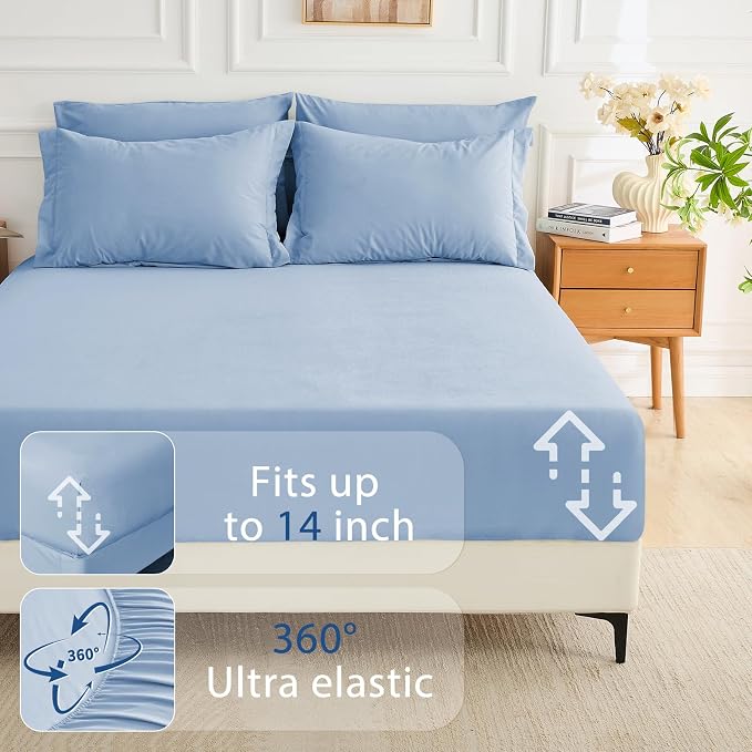 MUXHOMO 5 Pieces Twin XL Comforter Set, Soft Bed in a Bag Twin XL Size - Image 6