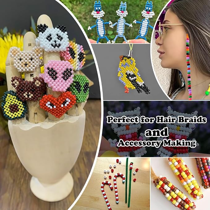 QPIXVB 1100PCS Pony Beads, Beads - Image 3
