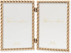 Lawrence Frames Metal Frame, Rope Design, 4x6 Double by LawrenceFrames