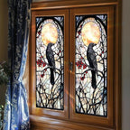 Stained Glass Style Raven Window Film, Gothic Inspired Privacy Decor - Image 6
