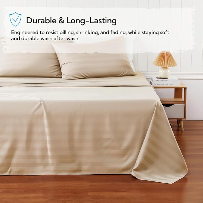 Cotton Flat Sheets Only, 600 TC 100% Cotton Flat Sheet Top Sheet Only, Queen - Image 5
