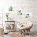 Abstract Birds Canvas Wall Art: Colorful Birds in Grass Artwork Animal Painting - Image 4