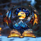 Fantasy Book Lover Acrylic Suncatcher Window Hanging Mini Bookshelf Decor by Unknown