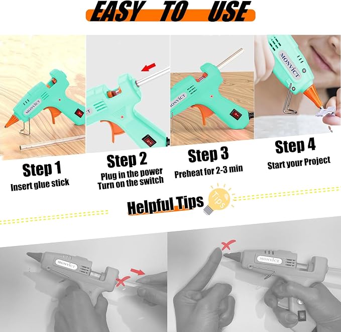MONVICT Mini Hot Glue Gun Kit - Image 5