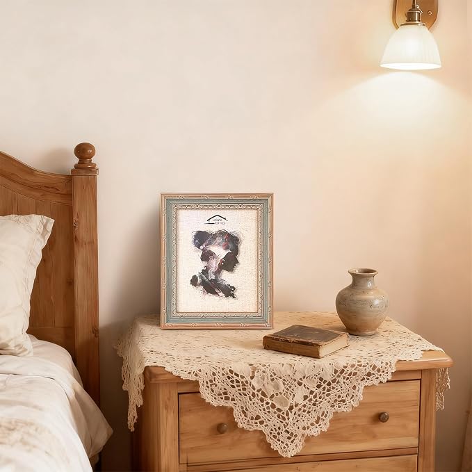 2 Pack 8x10 Vintage Antique Picture Frames, Retro Design - Image 8