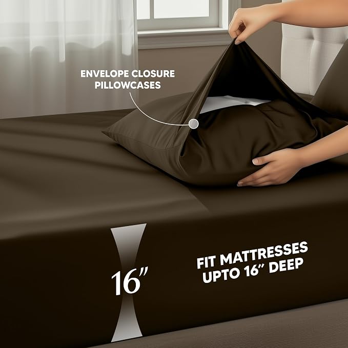 Utopia Bedding Queen Size Sheet Set – 4 Piece Bed Sheets, Soft and Breathable - Image 4