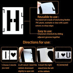 1 Inch Letter Stencils Symbol Numbers Craft Stencils, DIY Art Projects - Image 4