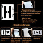 YEAJON 8 Inch Letter Stencils Symbol Numbers Craft Stencils, Chalkboard - Image 6