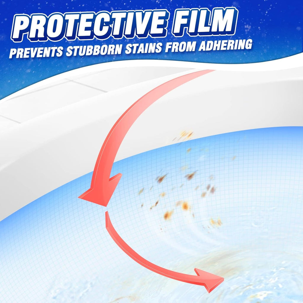 Vacplus Toilet Bowl Cleaners - 12 PACK, Household Toilet Cleaner, Automatic Toilet Bowl Cleaners with Bleach, Sustained-Release Toilet Tank Cleaners for Deodorizing and Descaling, 1.76 Ounces Each