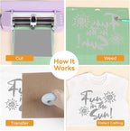 HTVRONT Silver Heat Transfer Vinyl Roll - Image 4