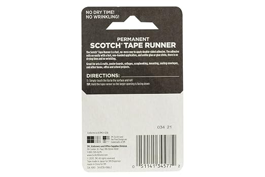 Scotch Double Sided Tape Runner, 0.27 in x 26 ft., and DIY - Image 7