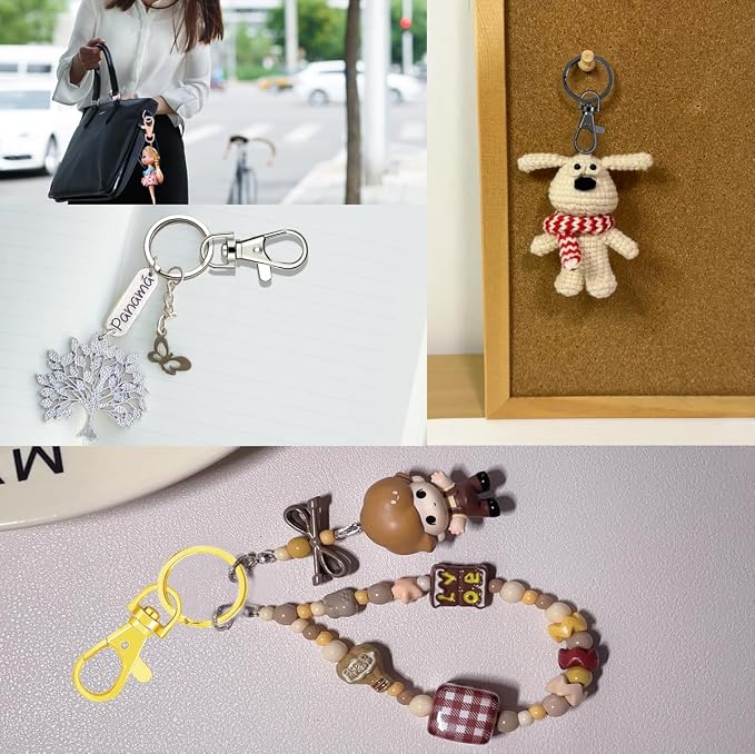 100 Pcs Keychain Hooks with Key Rings, Keychain Clip Hooks with Rings - Image 6