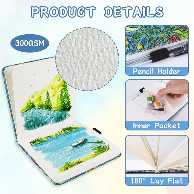 5x5 Handy Portable Handmade Cloth Fabric Hardcover Sewing Binding Travel - Image 4
