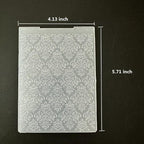 6 Pcs Plastic Embossing Folder Template Love Stars and Flowers Texture A6 Size - Image 3