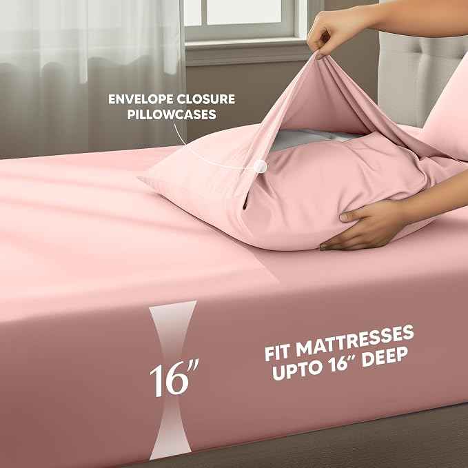 Utopia Bedding King Size Sheet Set – 4 Piece Bed Sheets, Soft and Breathable - Image 4