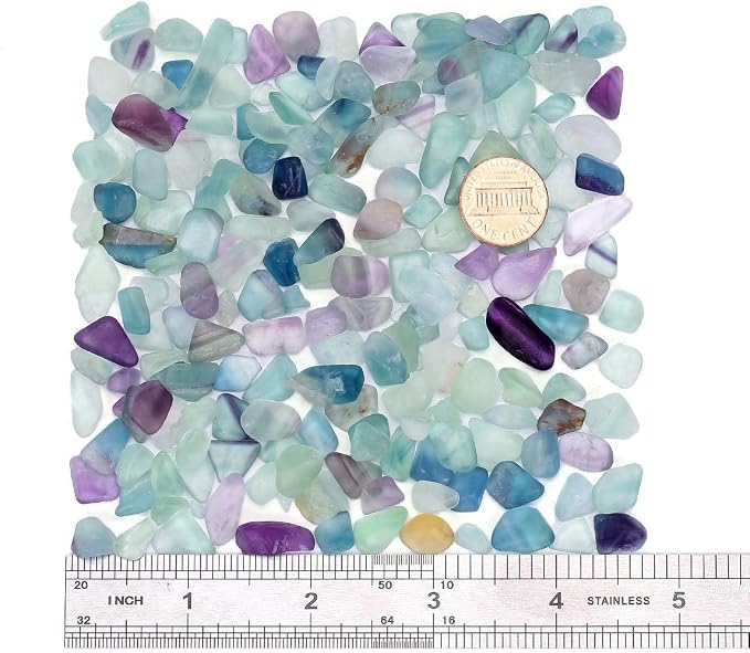 Decorative Crystal Pebbles, 2 Lbs/920g Natural Quartz Stones Aquarium Gravel - Image 2