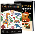 Fuxi Christmas Coloring Books for Ages 8-12, 60 Sheets Blank Sketchbook + 50 by SketchBook