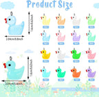 Augshy 64Pcs Mini Resin Duck Charms, Luminous Duck Beads - Image 2