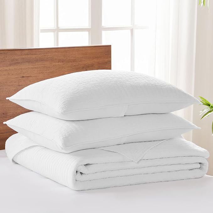 Levtex Home Cross Stitch Reversible Queen Bedspread Set - Image 3