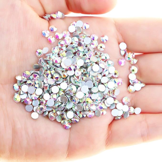 Onwon 1440 Pieces SS10 / 2.8mm Clear Crystal Flat Back Brilliant Round - Image 2