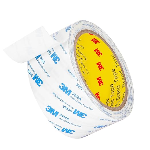 3M Double Sided Tape 2"×32.8Ft 1 Pack 9448A Double Coated Tissue Tape | Strong - Image 8