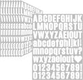 Letter Stickers, Mailbox Numbers, 1 Inch Waterproof Vinyl Alphabet | 1 Inch by Llewyn